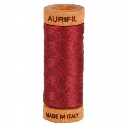 Aurifil RED CORAL Color Builder Red Orange Scarlet Red work 80 Weight Wt Cotton 300y 274m Mako Thread Set of 3 Spools 2250 2260 2460