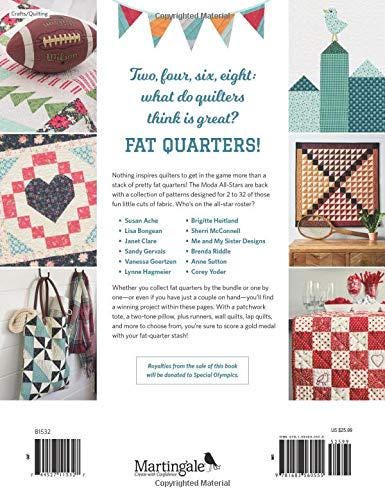 Martingale Moda All-Stars Two Four Six Eight Fat Quarter Quilt Pattern Book by Lissa Alexander