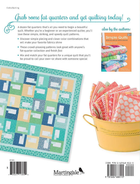 Martingale 12-Pack Quilts Simple Quilts that Start with 12 Fat Quarters Quilt Pattern Book by Barbara Groves and Mary Jacobsen