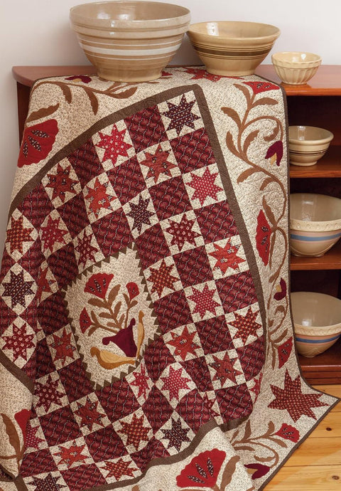 Martingale Elegant Quilts, Country Charm: Applique Designs in Cotton and Wool Pattern Book by Leonie Bateman and Deirdre Bond-Abel
