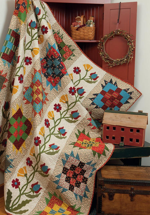 Martingale Elegant Quilts, Country Charm: Applique Designs in Cotton and Wool Pattern Book by Leonie Bateman and Deirdre Bond-Abel