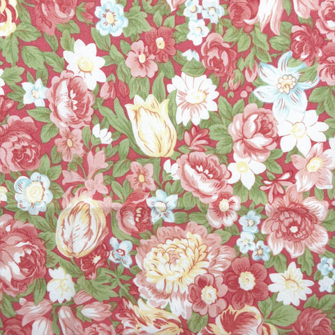 OOP Moda Faded Memories 3 Sisters Pink Packed Floral 3811 Fat Quarter OOP-231