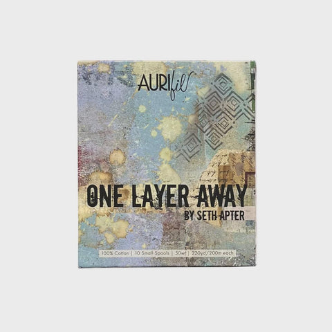 Aurifil One Layer Away Collection by Seth Apter 50 weight Set of 10