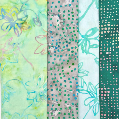 4 Batik Half Yards - A68
