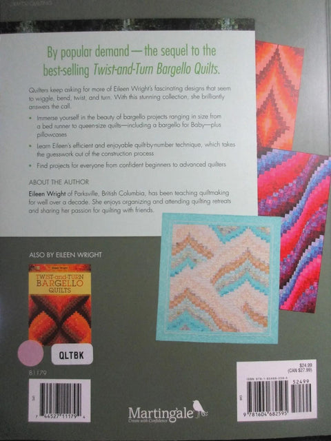 Martingale More Twist and Turn Bargello Quilts Pattern Book by Eileen Wright B1179