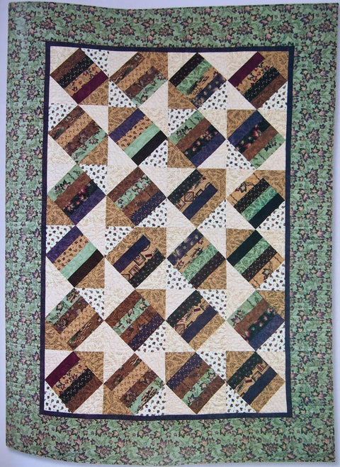 Martingale Patchwork Place Rolling Along Easy Quilts from 2 1/2" Strips Jelly Roll Quilting Book by Nancy J. Martin