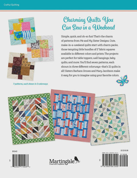 Martingale Third Time's a Charm - Again! Charm Friendly Quilt Pattern Book by Barbara Groves and Mary Jacobsen