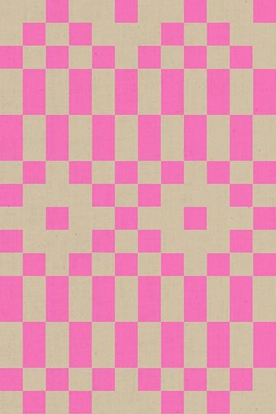 Bitmapped Geometrics Neon Pink
