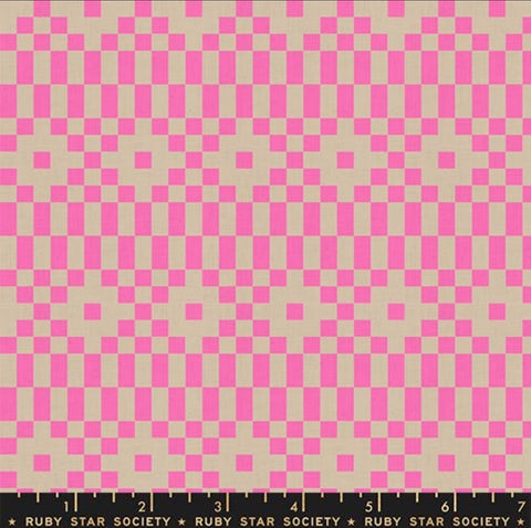 Bitmapped Geometrics Neon Pink