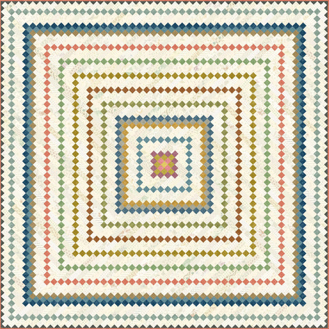 Laundry Basket Quilts LBQ Chamomile Printed Quilt Pattern 65 x 65