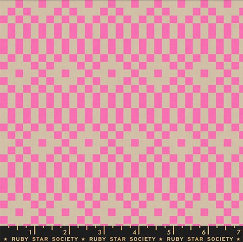 Bitmapped Geometrics Neon Pink