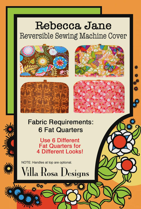 Villa Rosa Designs Rebecca Jane Reversible Sewing Machine Cover Pattern Card