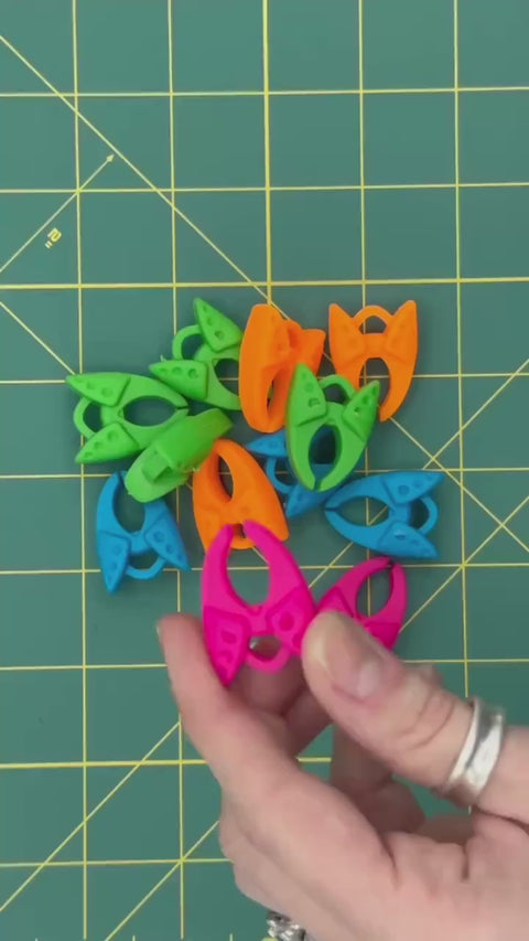 Sewing Bobbin Clip Thread Organization Bobbin Organization Blue Green Pink Orange Set of 12