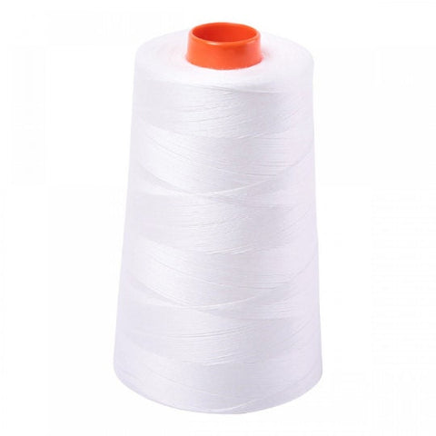 AURIFIL Cone 2021 Natural White Egyptian Mako Cotton 50 Weight Wt 5900 Meters 6452 Yards Quilt Cotton Quilting Thread