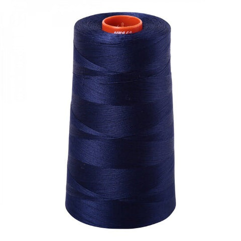 AURIFIL Cone 2745 Midnight Deep Navy Blue Egyptian Mako Cotton 50 Weight Wt 5900 Meters 6452 Yards Quilt Cotton Quilting Thread