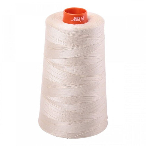 AURIFIL Cone 2310 Light Beige Cream Egyptian Mako Cotton 50 Weight Wt 5900 Meters 6452 Yards Quilt Cotton Quilting Thread