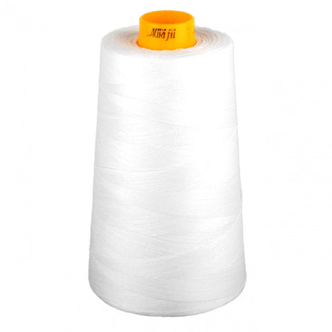 AURIFIL FORTY3 Cone 2024 White Egyptian Mako Cotton 40 40/3 Weight Wt Triple Ply 3000 Meters 3280 Yards Quilt Cotton Quilting Thread