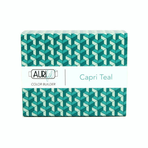 Aurifil CAPRI Color Builder Mako Cotton 50 Weight Wt Large Spool Teal Aqua Turquoise Green Blue Quilting Thread Set of 3 2835 1148 4093