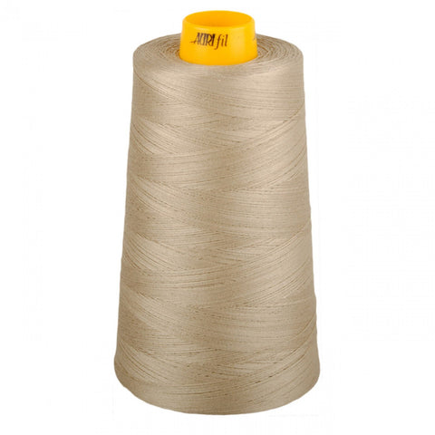 AURIFIL FORTY3 Cone 5011 Rope Beige Egyptian Mako Cotton 40 40/3 Weight Wt Triple Ply 3000 Meters 3280 Yards Quilt Cotton Quilting Thread