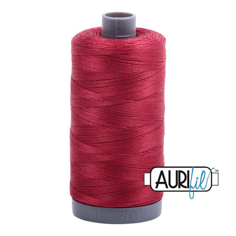 AURIFIL 1103 Burgundy Pinot Red MAKO 28 Weight Wt 750m 820y Spool Quilt Cotton Quilting Thread