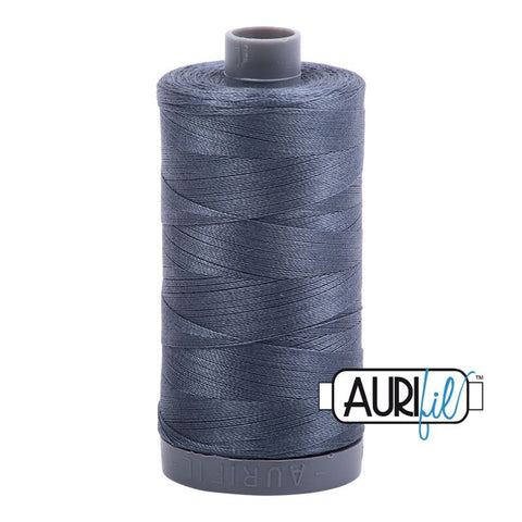 AURIFIL 1158 Dark Grey Gray MAKO 28 Weight Wt 750m 820y Spool Quilt Cotton Quilting Thread
