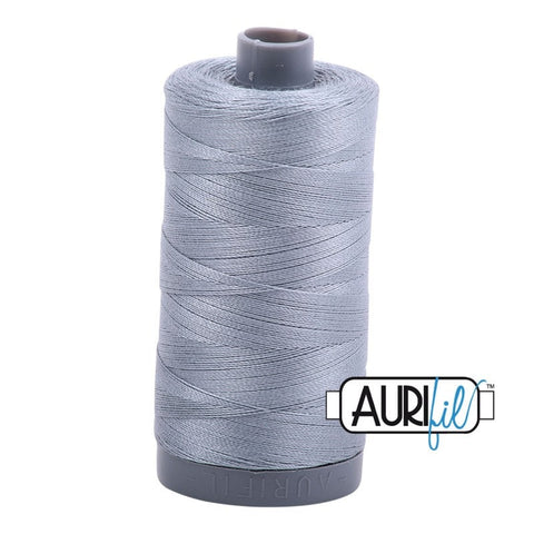 AURIFIL 2610 Light Blue Grey Gray MAKO 28 Weight Wt 750m 820y Spool Quilt Cotton Quilting Thread
