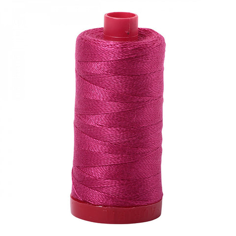 AURIFIL 1100 Red Plum MAKO 12 Weight Wt 350M 356Yd Spool Quilt Cotton Quilting Thread