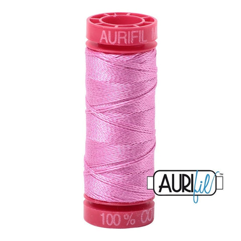 AURIFIL 2479 Medium Orchid MAKO 12 Weight Wt 54 Yards Spool Quilt Cotton Quilting Thread