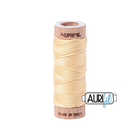 AURIFIL Floss Aurifloss 2105 Champagne Yellow MAKO 6 Strand 18 yards Embroidery Cotton Thread Spool