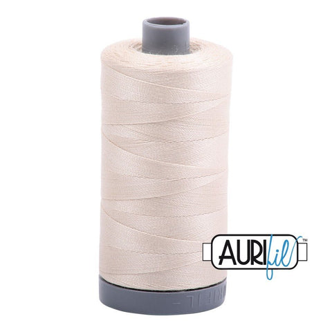 AURIFIL 2310 Light Beige MAKO 28 Weight Wt 750m 820y Spool Quilt Cotton Quilting Thread