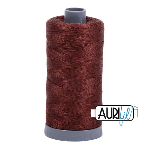 AURIFIL 2360 Chocolate Warm Brown MAKO 28 Weight Wt 750m 820y Spool Quilt Cotton Quilting Thread
