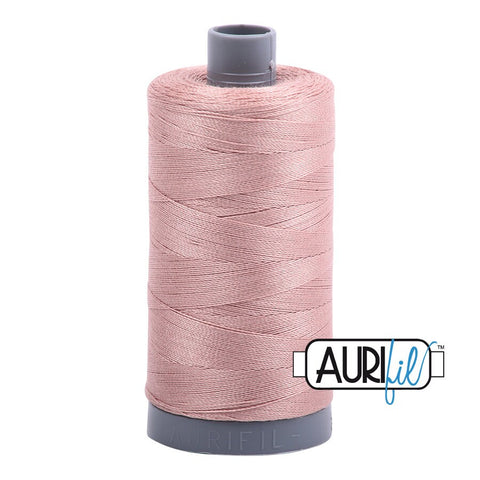 AURIFIL 2375 Antique Blush Pink Mako 28 Weight Wt 750m 820y Spool Quilt Cotton Quilting Thread