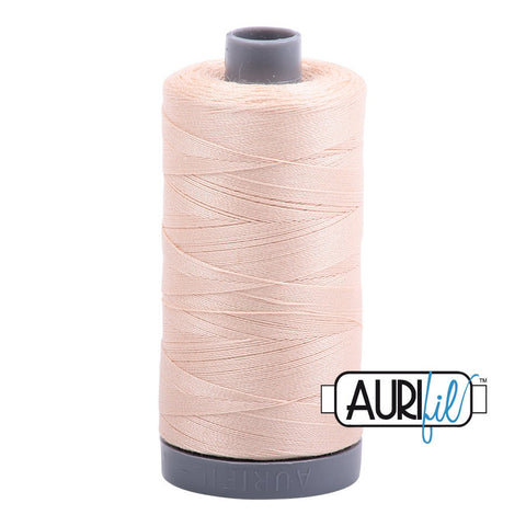 AURIFIL 2315 Shell Flesh MAKO 28 Weight Wt 750m 820y Spool Quilt Cotton Quilting Thread