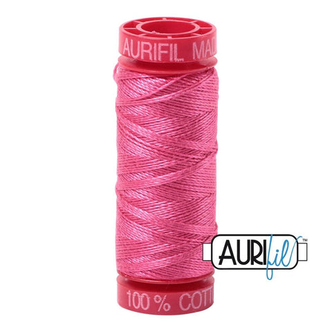 AURIFIL 2530 Blossom Pink MAKO 12 Weight Wt 54 Yards Spool Quilt Cotton Quilting Thread