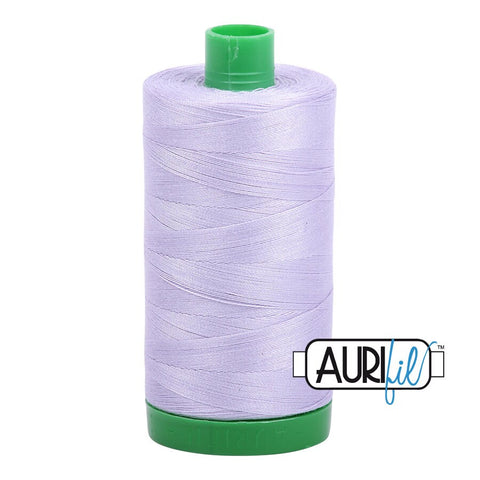 AURIFIL 2560 Iris Light Purple MAKO 40 Weight Wt 1000m 1094y Spool Quilt Cotton Quilting Thread