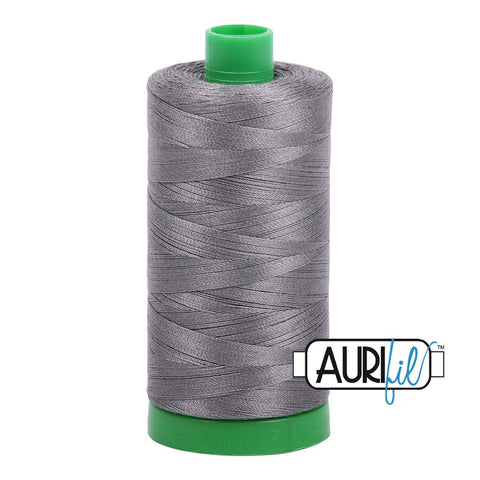 AURIFIL 5004 Grey Smoke Gray MAKO 40 Weight Wt 1000m 1094y Spool Quilt Cotton Quilting Thread