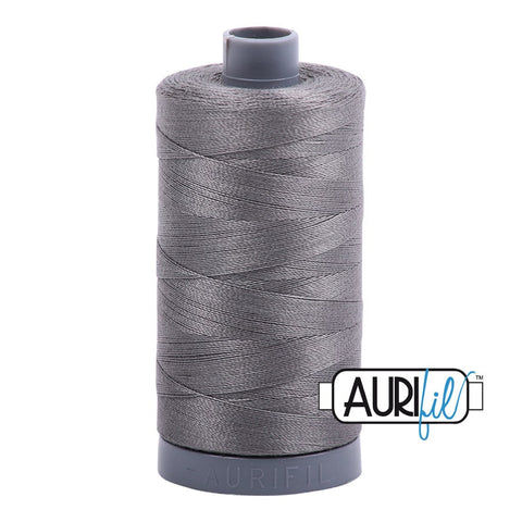 AURIFIL 5004 Grey Smoke Gray MAKO 28 Weight Wt 750m 820y Spool Quilt Cotton Quilting Thread