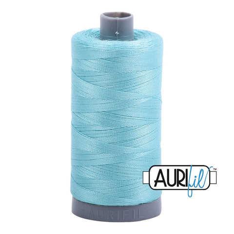 AURIFIL 5006 Light Turquoise Blue Mako 28 Weight Wt 750m 820y Spool Quilt Cotton Quilting Thread