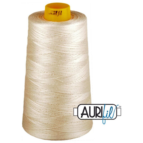 AURIFIL FORTY3 Cone 2311 Muslin Beige Egyptian Mako Cotton 40 40/3 Weight Wt Triple Ply 3000 Meters 3280 Yards Quilt Cotton Quilting Thread
