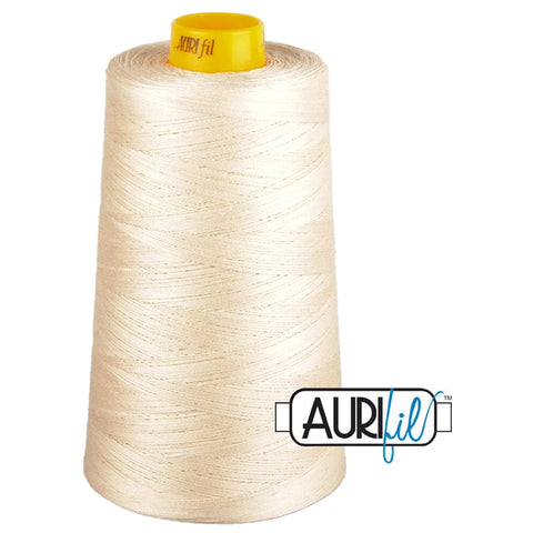 AURIFIL FORTY3 Cone 2000 Light Sand Egyptian Mako Cotton 40 40/3 Weight Wt Triple Ply 3000 Meters 3280 Yards Quilt Cotton Quilting Thread