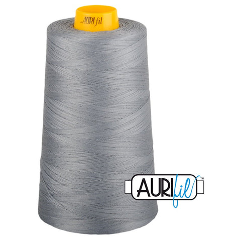 AURIFIL FORTY3 Cone 2605 Grey Gray Egyptian Mako Cotton 40 40/3 Weight Wt Triple Ply 3000 Meters 3280 Yards Quilt Quilting Thread