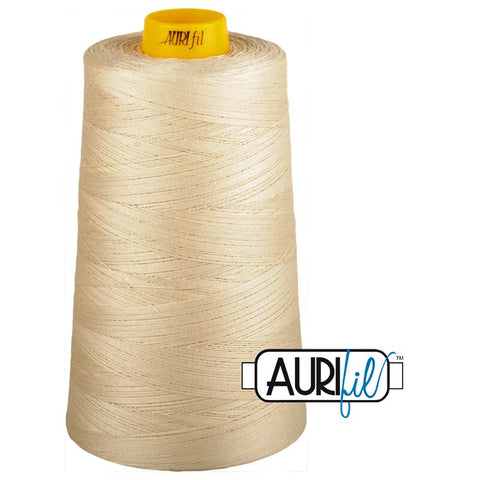 AURIFIL FORTY3 Cone 2310 Light Beige Egyptian Mako Cotton 40 40/3 Weight Wt Triple Ply 3000 Meters 3280 Yards Quilt Cotton Quilting Thread