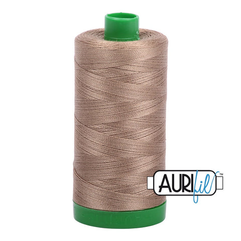 AURIFIL 2370 Sandstone MAKO 40 Weight Wt 1000m 1094y Spool Quilt Cotton Quilting Thread