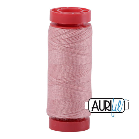 Aurifil LANA WOOL 8425 Bubblegum Pink 12 Weight Wt 50 Meters 54 Yards Spool Quilt Wool Quilting Thread