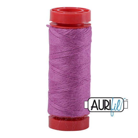 Aurifil LANA WOOL 8535 Orchid Pink 12 Weight Wt 50 Meters 54 Yards Spool Quilt Wool Quilting Thread