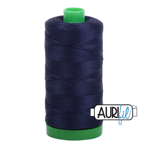 AURIFIL 2785 Very Dark Navy Blue MAKO 40 Weight Wt 1000m 1094y Quilt Cotton Quilting Thread