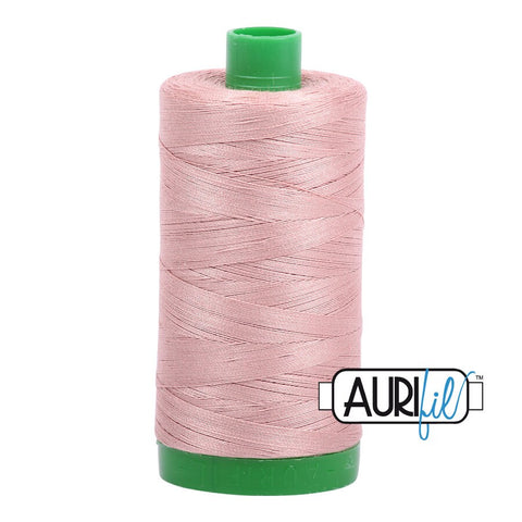 AURIFIL 2375 Antique Blush Pink MAKO 40 Weight Wt 1000m 1094y Spool Quilt Cotton Quilting Thread