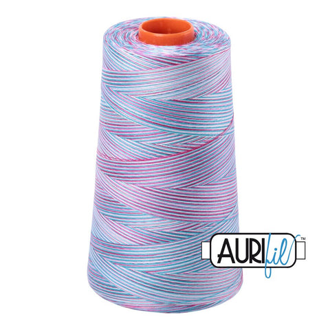 AURIFIL Variegated Cone 4647 Berrylicious Egyptian Mako Cotton 50 Weight Wt 5900 Meters 6452 Yards Quilt Cotton Quilting Thread