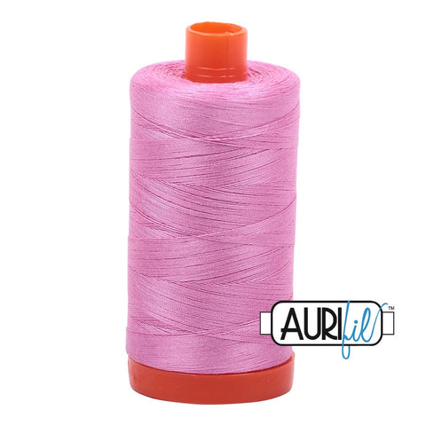 AURIFIL 2479 Medium Orchid Bright Pink MAKO 50 Weight Wt 1300m 1422y Spool Quilt Cotton Quilting Thread