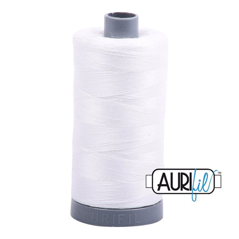 AURIFIL 2021 Natural White MAKO 28 Weight Wt 750m 820y Spool Quilt Cotton Quilting Thread